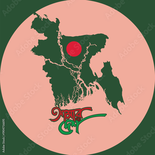 vector illustration of a map