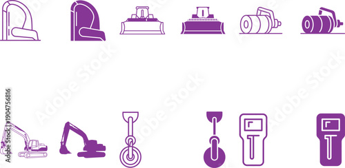 Construction Equipment Icons