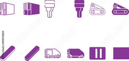 Construction and Industrial Icons Set