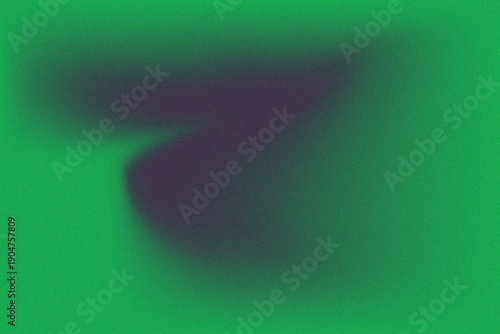Abstract Dark Purple and Green Gradient Wave Background