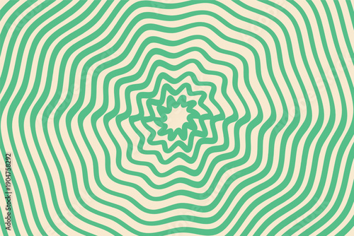 Psychedelic Swirl Groovy Pattern.. Wave Water Ripple Lines. Vector Spiral Lines Pattern.