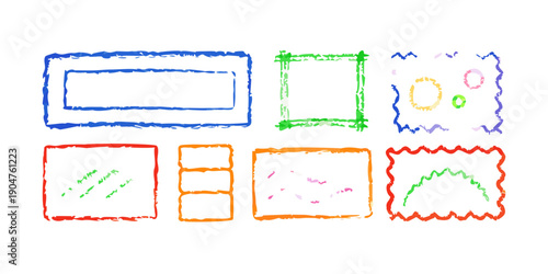 Photos A colorful array of various geometric shapes and patterns. Vector