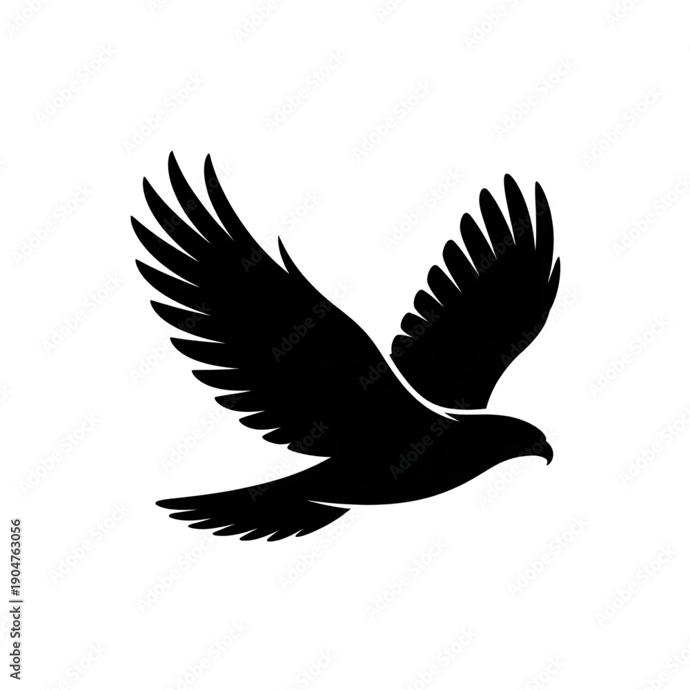 Fototapeta premium eagle silhouette vector
