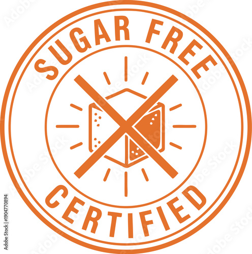 Sugar Free Certified Badge Icon for Healthy Lifestyle Products