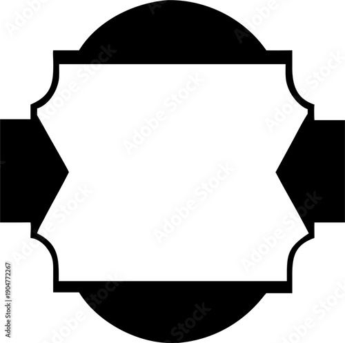 decorative label frames, elegant frame designs, vintage ornate borders, retro label templates, black and white label silhouettes, classic plaque shapes, simple geometric border shapes, ornate badge 