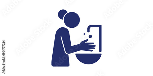 Washing hands icon Vector .