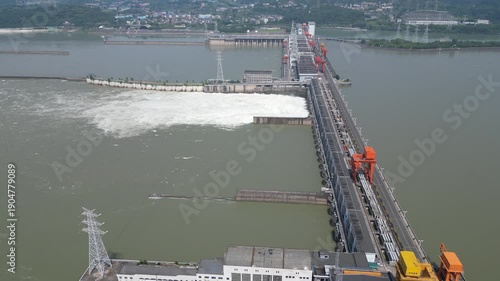 Gezhouba Dam Hydropower Station, Yangtze River, Hubei China