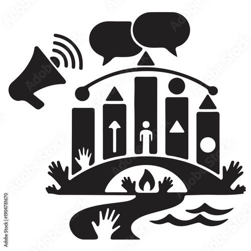 Helping Hands Charity Icon Design