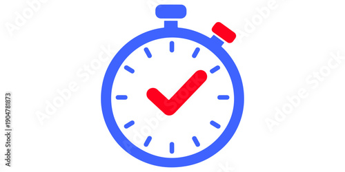 A professional business vector illustration of a wall clock icon symbolizing the time is money concept and the urgent deadline reminder to go as the countdown timer reaches the final second