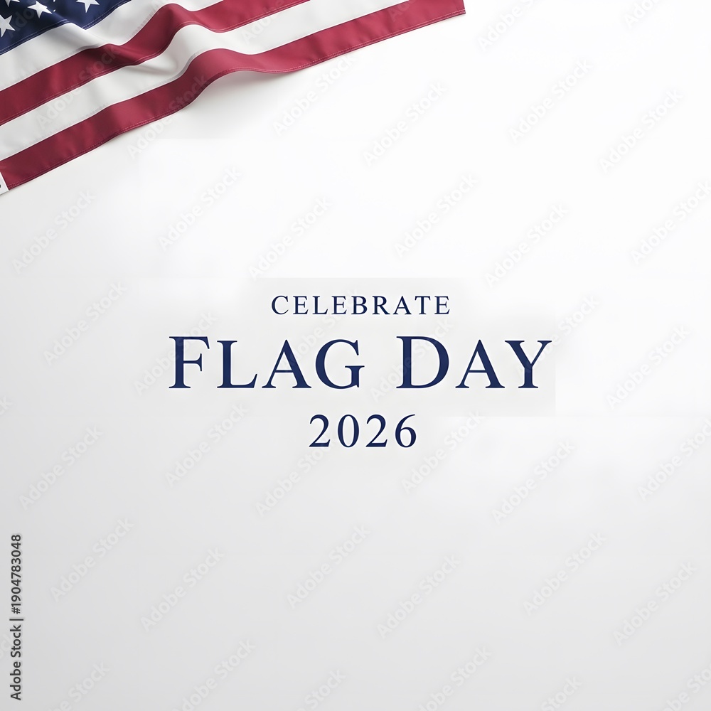 Fototapeta premium Celebrating flag day 2026 with patriotic spirit