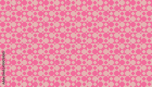 Seamless geometric pattern featuring intricate grayscale petal medallions and circular accents. Abstract vector background with a dense repeating ornamental tile lattice