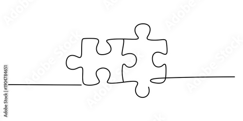 Continuous line drawing of a couple sitting together and pointing at the sky. Vector, illustration