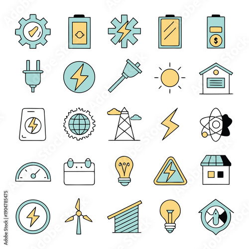 Vector file format icon including eps ai cdr and pdf file extensions on a plain white background