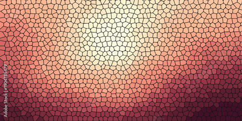 Warm textured gradient. Abstract geometric background, mosaic tiles. For brochure templates.