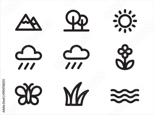 A simple and clean vector file image with white background Vector