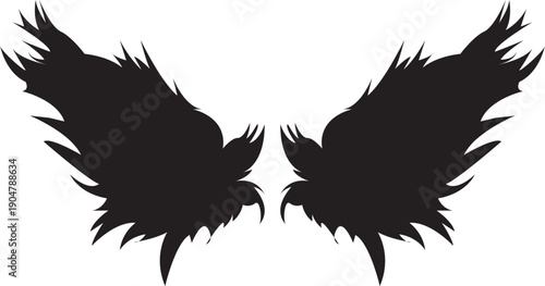 eagle tattoo design silhouette vector file 
