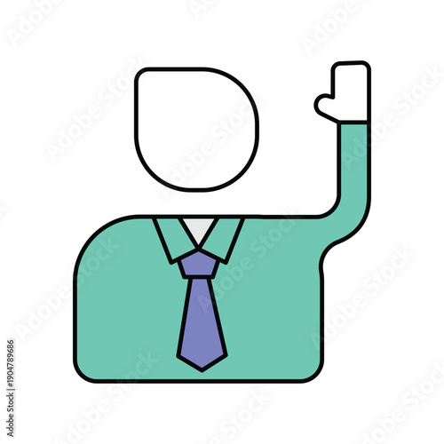 Oath icon with white background vector stock illustration