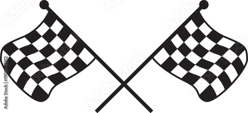 checkered flag vector illustration