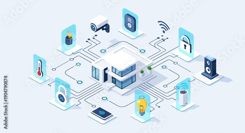 Smart Home Automation System Centralized Control and Connectivity.