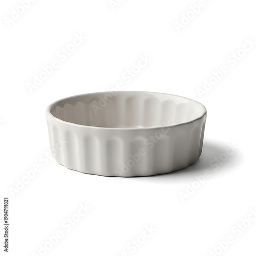 Blank round white plastic container or cosmetic jar isolated on a white background as a 3d rendered empty silver metal tin or steel bowl object