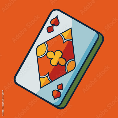 The reverse side of a playing card - back side reverse of playing cards pattern vector 19
