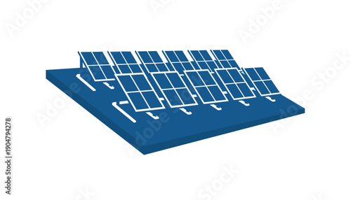 Solar panel farm array landscape renewable energy