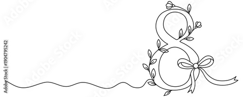 March 8, International Women's Day. A flyer for International Women's Day, featuring leaflet design. Vector illustration