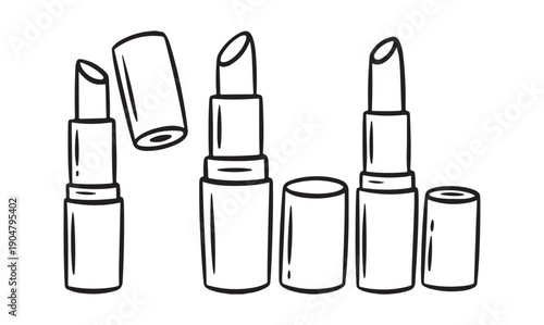 Lipstick Makeup Icon Vector Cosmetic Beauty Symbol