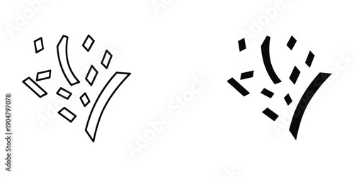 A minimalistic black and white illustration depicts abstract shapes resembling stylized plant life or fireworks high quality professional detailed modern elegant stylish clean crisp vibrant colorful