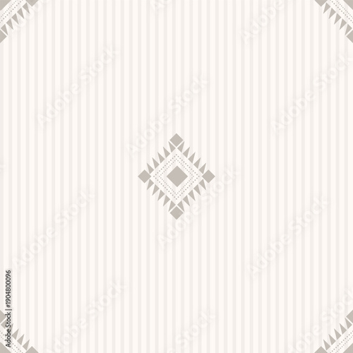 Ethnic tribal striped background. Seamless tribal pattern. Folk embroidery, traditional geometric ornament. Design for fabric, textile, print, rug etc.