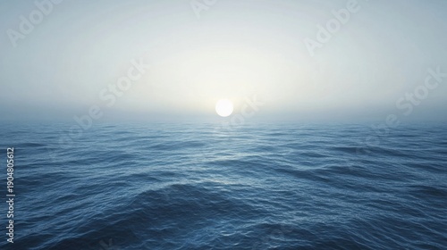 Serene Ocean Sunset.