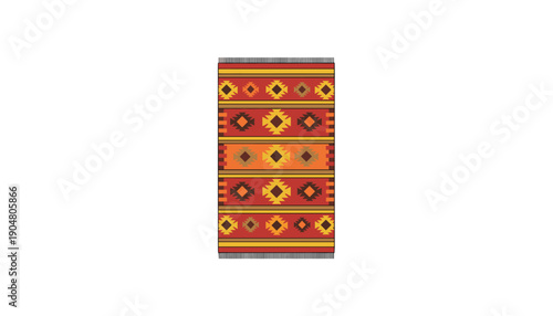 Patterned carpet rug texture ethnic design
