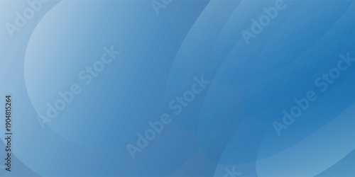 Abstract Blue Background With Soft Circles and Gradient for Web Banner and Desktop Use