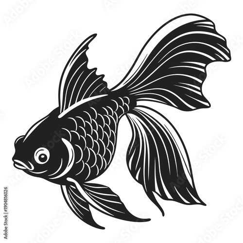 vector illustration of a fish