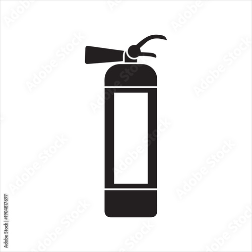 Fire extinguisher silhouette icon