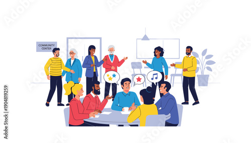 Diverse business team meeting discussion office