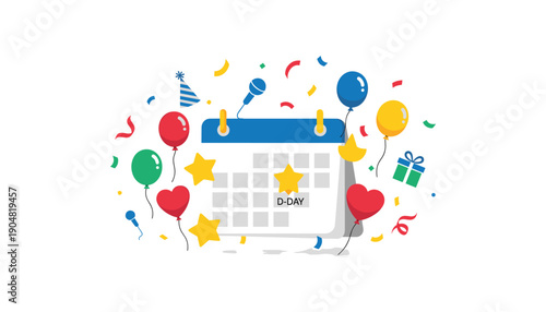 Calendar party celebration icon event date