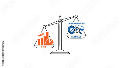 Scale weighing risk and benefit analysis icon
