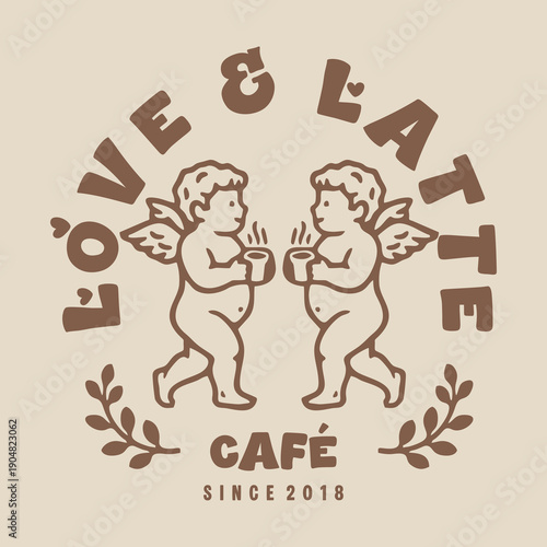 Cupid Angel graphic t-shirt with an edgy streetwear style. Modern illustration symbolizing love and heartbreak, ideal for urban fashion, youth streetwear, and print-on-demand apparel