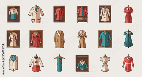 collection of clothes