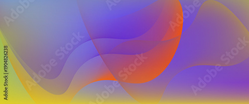 Abstract shapes in yellow, orange, and purple gradients. Perfect for graphic design projects needing vibrant backgrounds and elements.