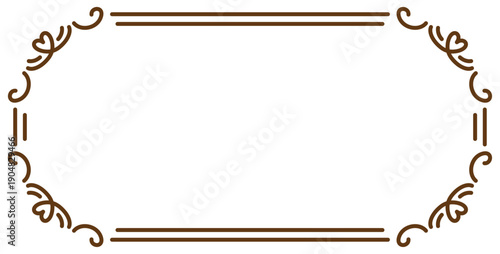 ハートのエレガントなフレーム