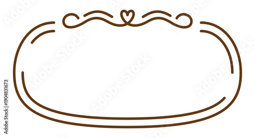 ハートのエレガントなフレーム