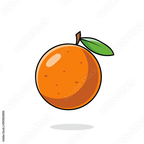 A delightful vector illustration of a sweet and tangy orange, capturing the essence of healthy snacking, vitamin-rich fruit, and refreshing citrus beverages