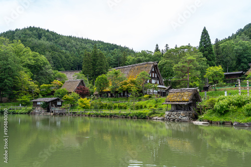 Fotografie Traditional houses of Hida Folk Village in Takayama, Japan