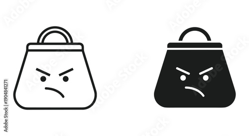 Cloud upload icon set in modern minimalist style