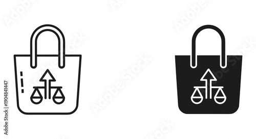 Warning cloud icons with exclamation marks in black and white