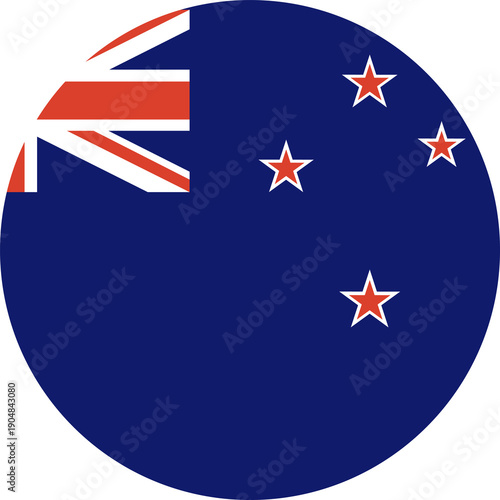 Foto New Zealand Flag circle icon