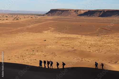 randonneur dans le draa