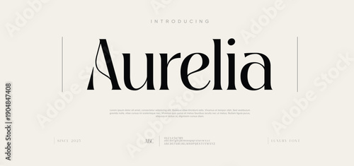 Abstract luxury alphabet letters font and number. Classic Lettering Minimal Fashion Designs. Typography modern serif fonts decorative vintage wedding concept. vector illustration
